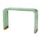 Baxton Studio Didrika Modern Bohemian Seafoam Green Mother of Pearl Console Table 240-13468-ZORO - alternate 1